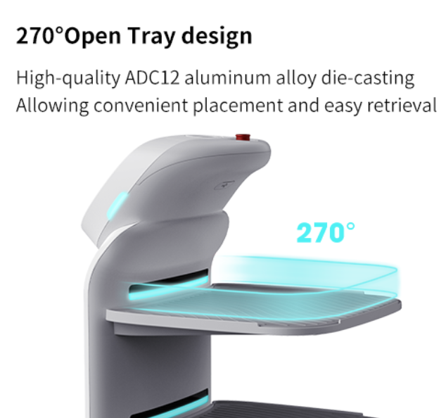 270-Degree Open Tray Design